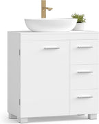 Under Sink Bathroom Cabinet with 2 Drawers, Under Sink Storage Cabinet, Fits Various Washbasins